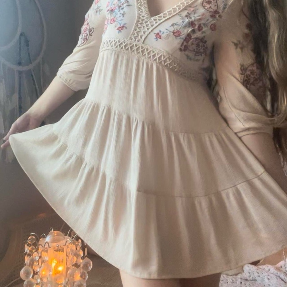 Prairie beachy boho European  style dress